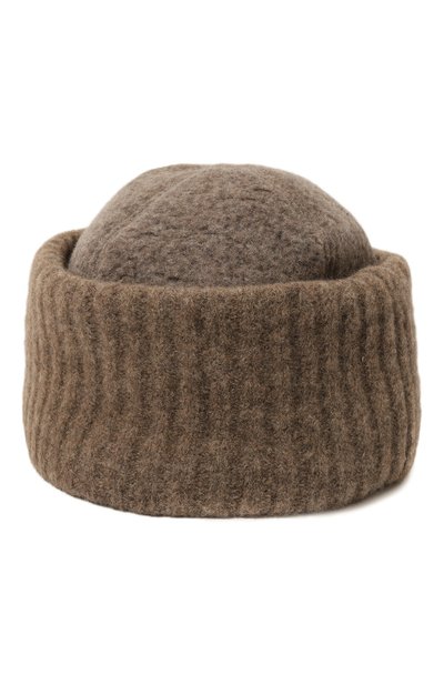 Шерстяная шапка ISABEL BENENATO светло-бежевого цвета по цене 33650 руб., арт. DA13F23, фото 3 Шерстяная шапка ISABEL BENENATO, арт. DA13F23, фото 3