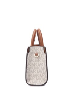 Женская сумка scarlett xs MICHAEL MICHAEL KORS бежевого цвета, арт. 32F4GETC0B | Фото 4 (Материал сплава: Проставлено; Размер: small; Ремень/цепочка: На ремешке; Драгоценные камни: Проставлено; Материал: Экокожа, Канва)