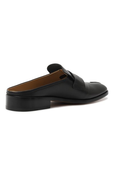 Кожаные сабо MM6 черного цвета по цене 84700 руб., арт. SH1WX0005/P5000, фото 5 Кожаные сабо MM6, арт. SH1WX0005/P5000, фото 5