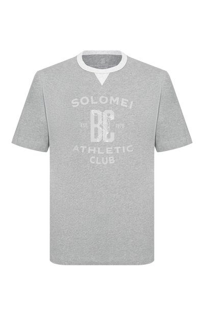 Мужская хлопковая футболка BRUNELLO CUCINELLI, арт. M0B131001G