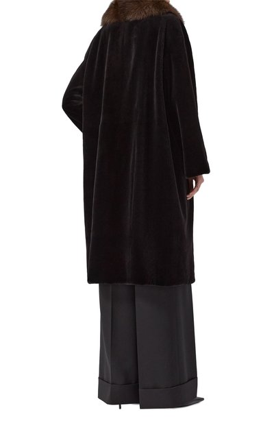 Шуба из норки с воротником из соболя VICTORIA KUSENKOVA, арт. 701513502447, фото 4