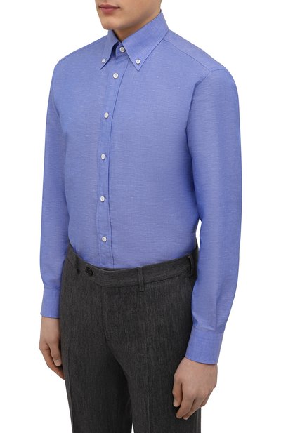 Сорочка изо льна и хлопка BRIONI, арт. RCB80M/P106C, фото 3
