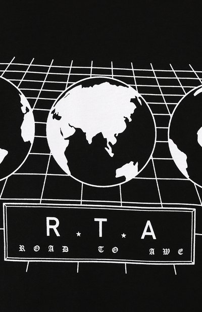 Хлопковая футболка RTA, арт. MH994-48GLBK, фото 5