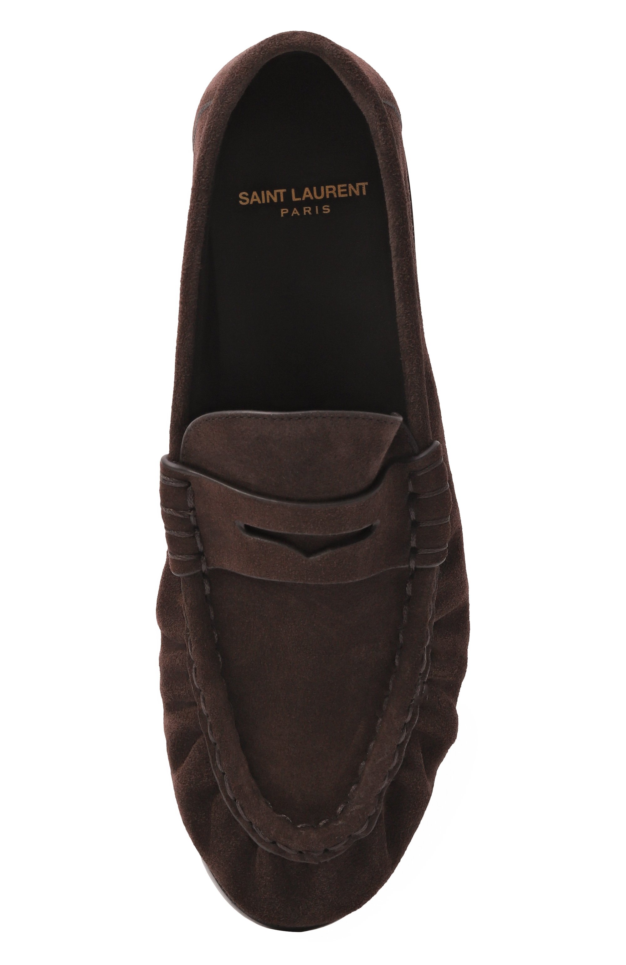 Замшевые пенни-лоферы SAINT LAURENT, арт. 766876/2W5AA, фото 6