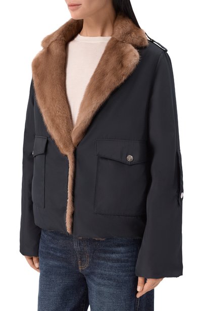 Куртка с подкладкой из норки KITON синего цвета по цене 1890000 руб., арт. D62590K0524L, фото 3 Куртка с подкладкой из норки KITON, арт. D62590K0524L, фото 3