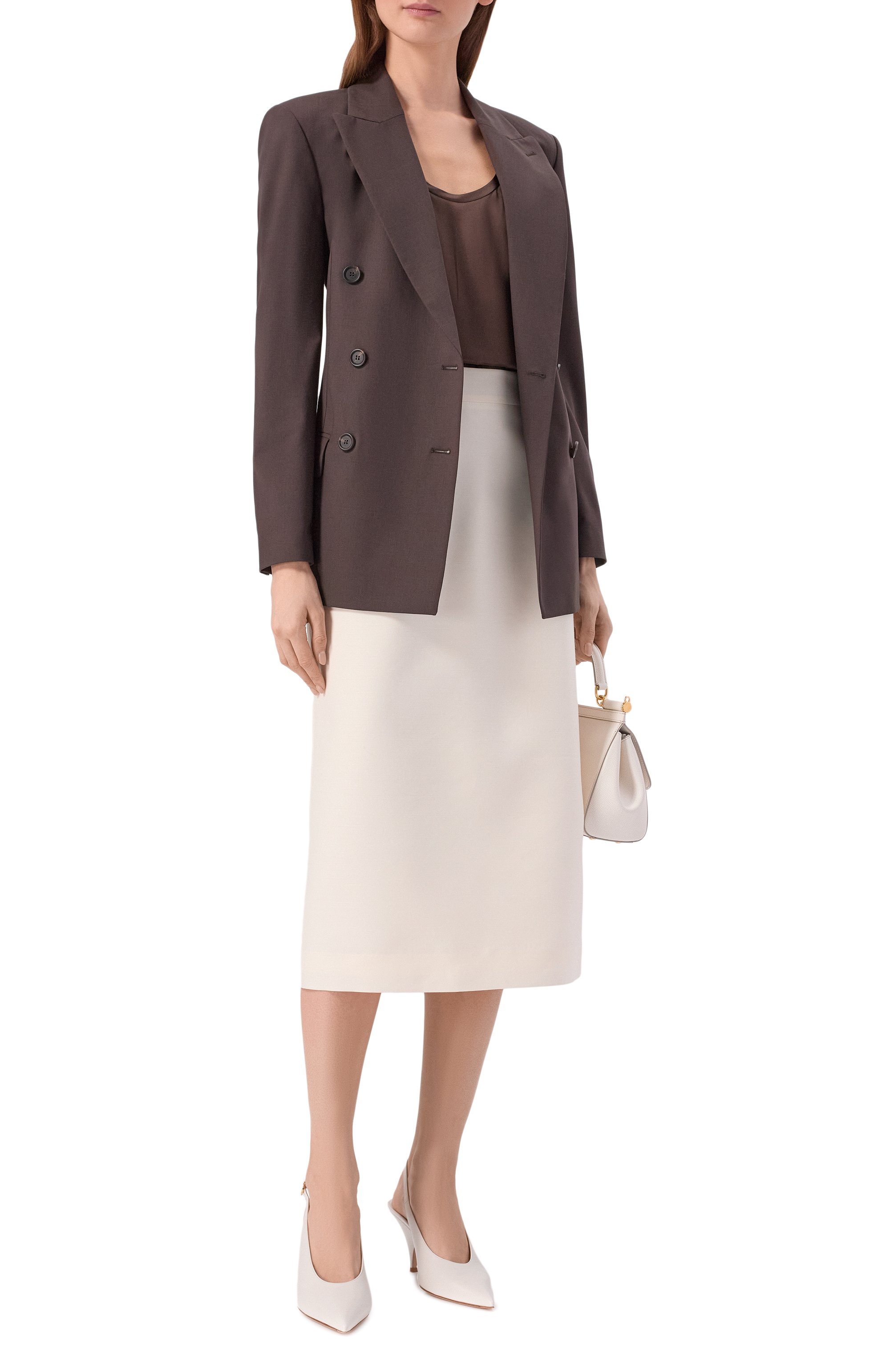 Атласный топ BRUNELLO CUCINELLI, арт. MPC59E0600, фото 2