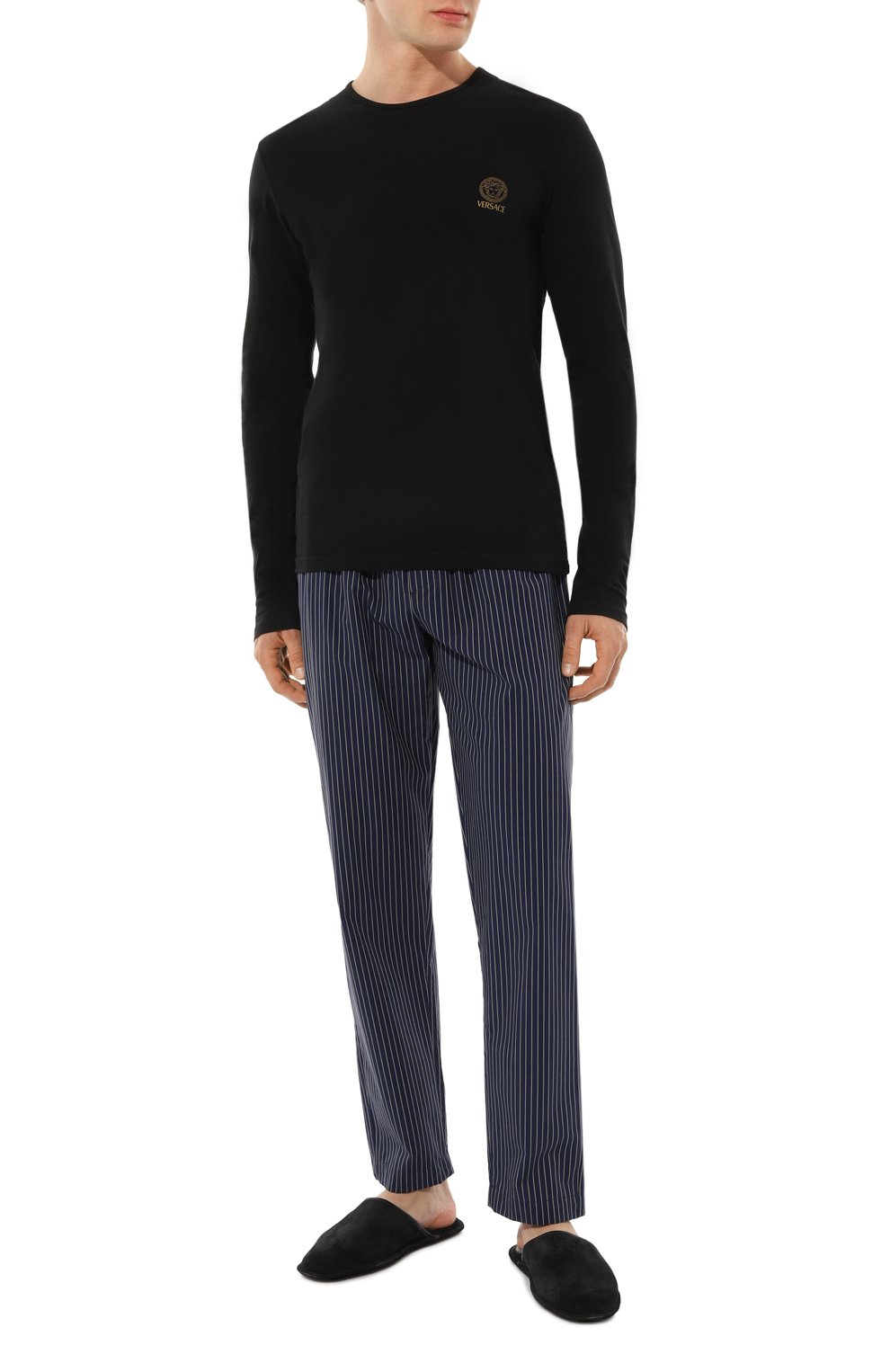 Хлопковый лонгслив VERSACE, арт. AUU01007/1A10011, фото 2