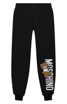 Детского спортивный костюм MOSCHINO черного цвета, арт. HUK03M/LDA27/4-8 | Фото 4 (Тематический товар: Teddy Bear; Рукава: Длинные; Материал сплава: Проставлено; Материал внешний: Хлопок; Драгоценные камни: Проставлено; Мальчики Кросс-КТ: Костюмы-спорт; Ростовка одежда: 4 года | 104 см, 5 лет | 110 см, 6 лет | 116 см, 8 лет | 128 см)