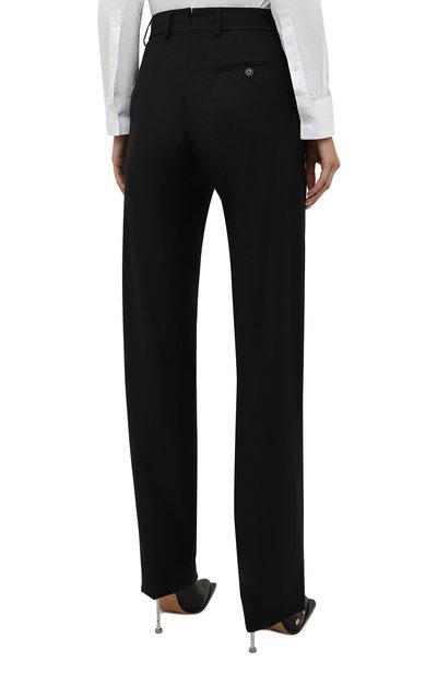 Шерстяные брюки VETEMENTS черного цвета по цене 77500 руб., арт. WA52PA500B 1202/BLACK, фото 4 Шерстяные брюки VETEMENTS, арт. WA52PA500B 1202/BLACK, фото 4