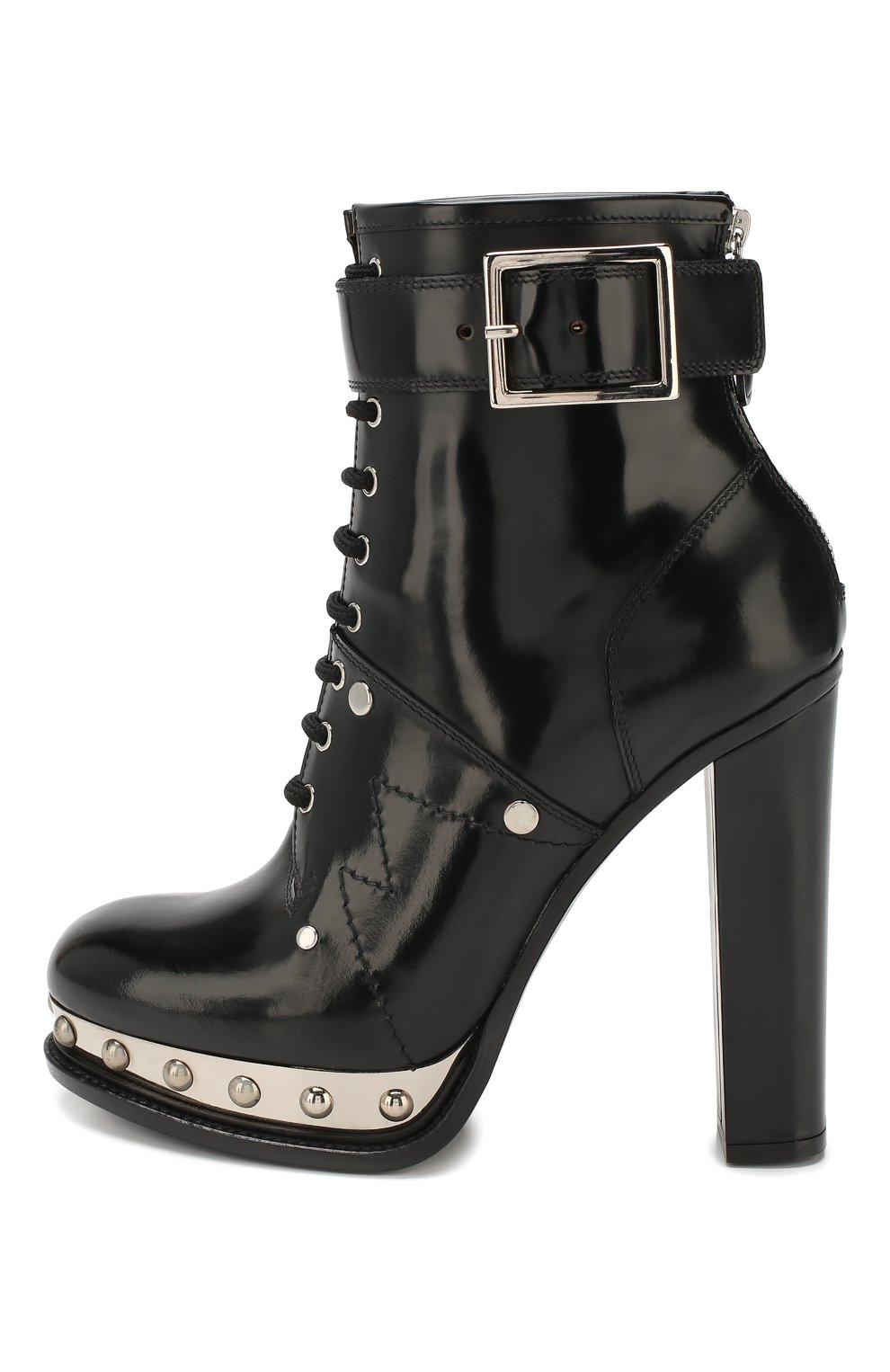 Кожаные ботильоны ALEXANDER MCQUEEN, арт. 595434/WHQSF, фото 3