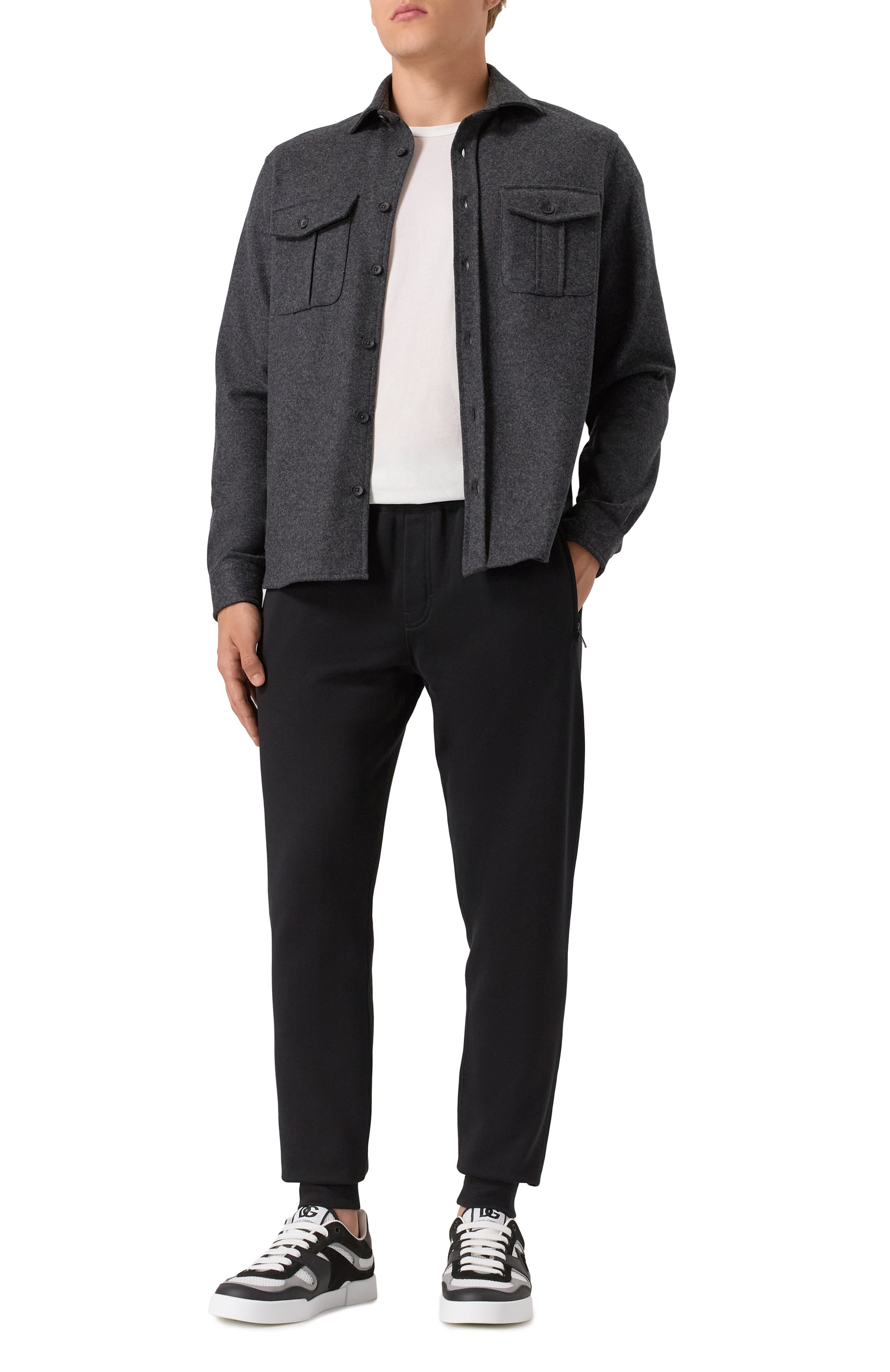 Хлопковые джоггеры DOLCE & GABBANA, арт. GVXQHT/G7F2G, фото 2