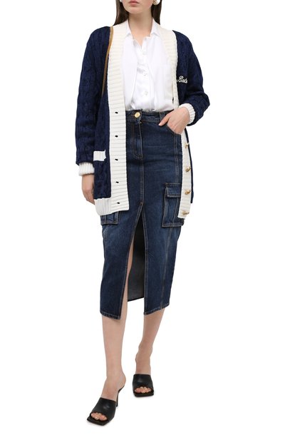 Кардиган из шерсти и вискозы BALMAIN, арт. UF03496/K202, фото 2