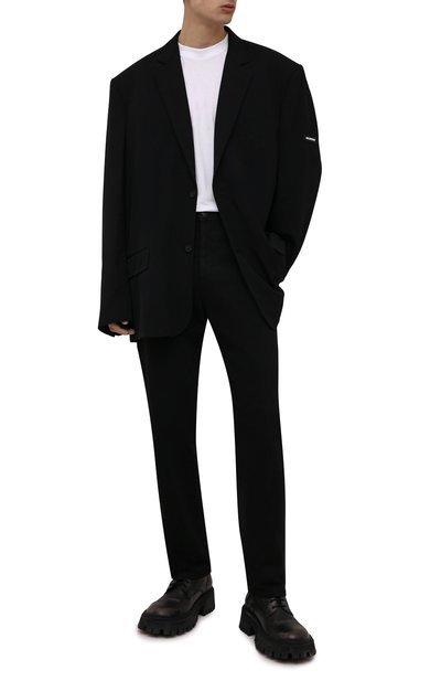 Кожаные ботинки tractor BALENCIAGA, арт. 670983/WBCP1, фото 2