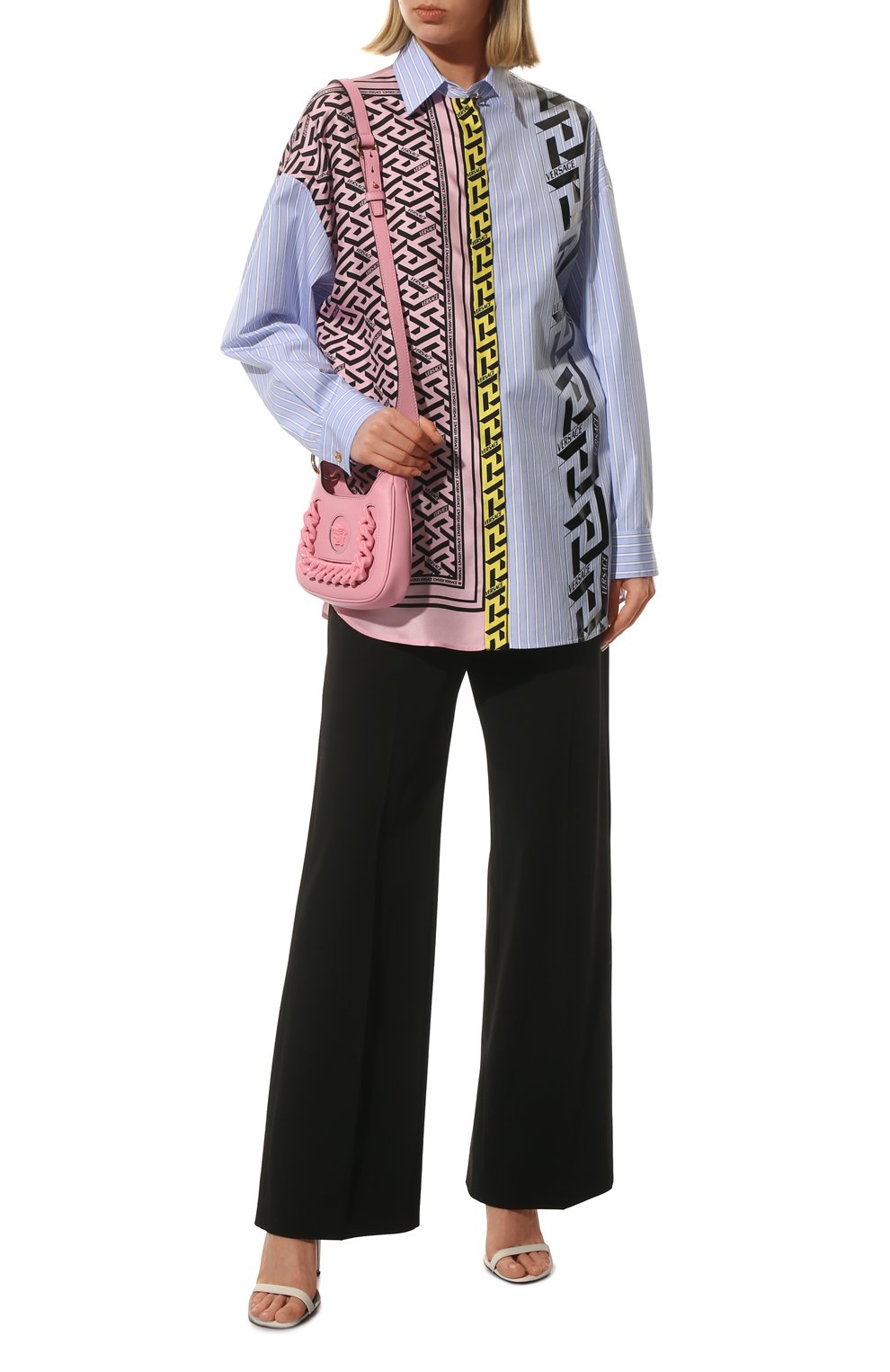 Шелковая рубашка VERSACE разноцветного цвета по цене 152000 руб., арт. 1003976/1A02884, фото 2 Шелковая рубашка VERSACE, арт. 1003976/1A02884, фото 2