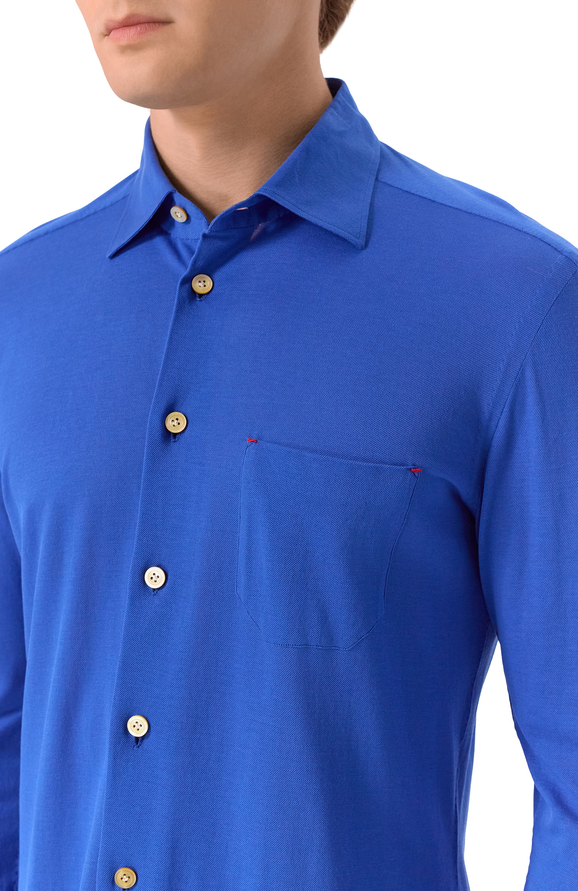 Хлопковая сорочка KITON, арт. UMCNERH08837, фото 5