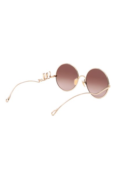 Солнцезащитные очки CHLOÉ коричневого цвета по цене 49500 руб., арт. CH0372S 001, фото 3 Солнцезащитные очки CHLOÉ, арт. CH0372S 001, фото 3