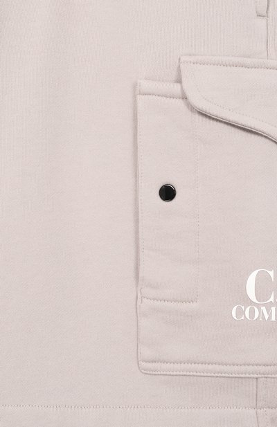 Хлопковые шорты-карго C.P. COMPANY светло-серого цвета по цене 16650 руб., арт. CUQ00N/LCA69, фото 3 Хлопковые шорты-карго C.P. COMPANY, арт. CUQ00N/LCA69, фото 3