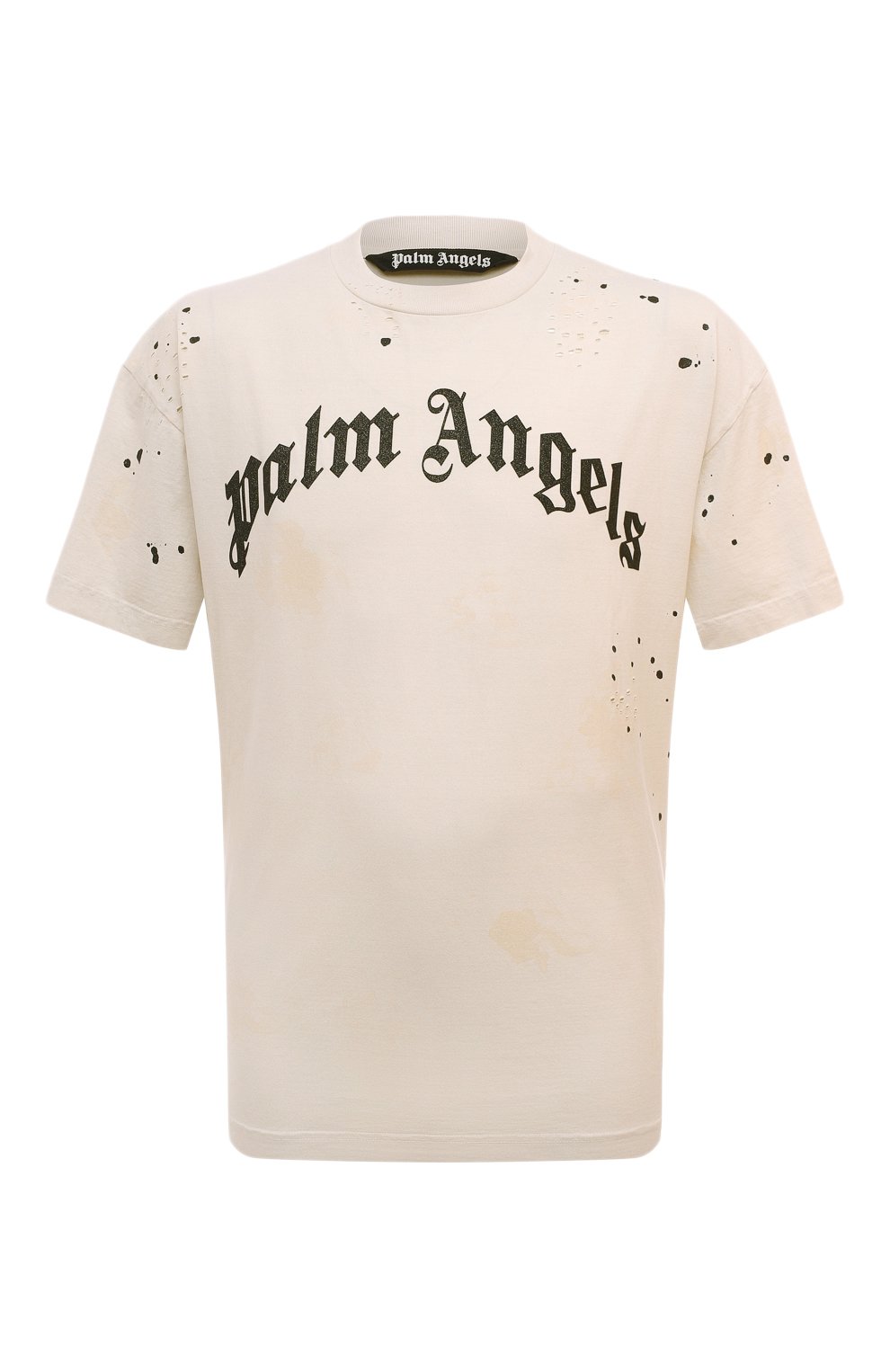 Хлопковая футболка PALM ANGELS, арт. PMAA072F22JER0050310, фото 1
