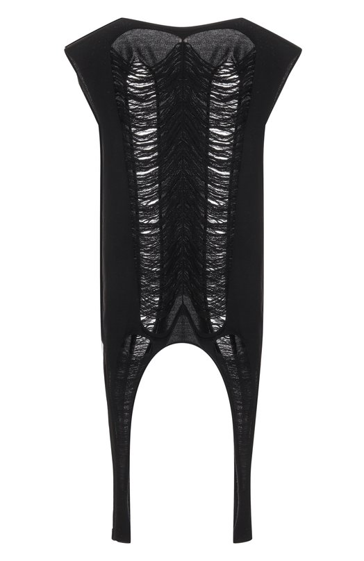 Шерстяной топ Rick Owens R001E7656/KGRIDM Чёрный R001E7656/KGRIDM