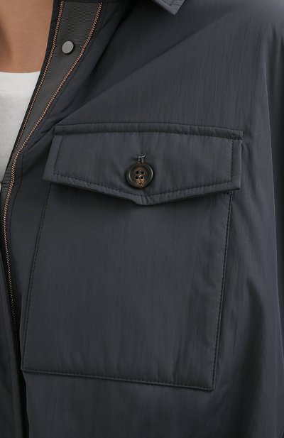 Пальто BRUNELLO CUCINELLI серого цвета по цене 421000 руб., арт. MB5719505P, фото 5 Пальто BRUNELLO CUCINELLI, арт. MB5719505P, фото 5