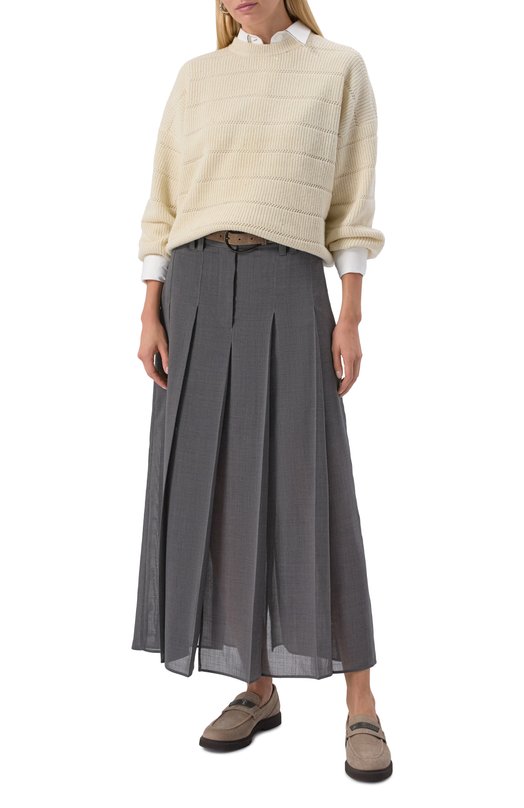 Юбка Brunello Cucinelli MP087G3864 Серый  MP087G3864 Фото 2