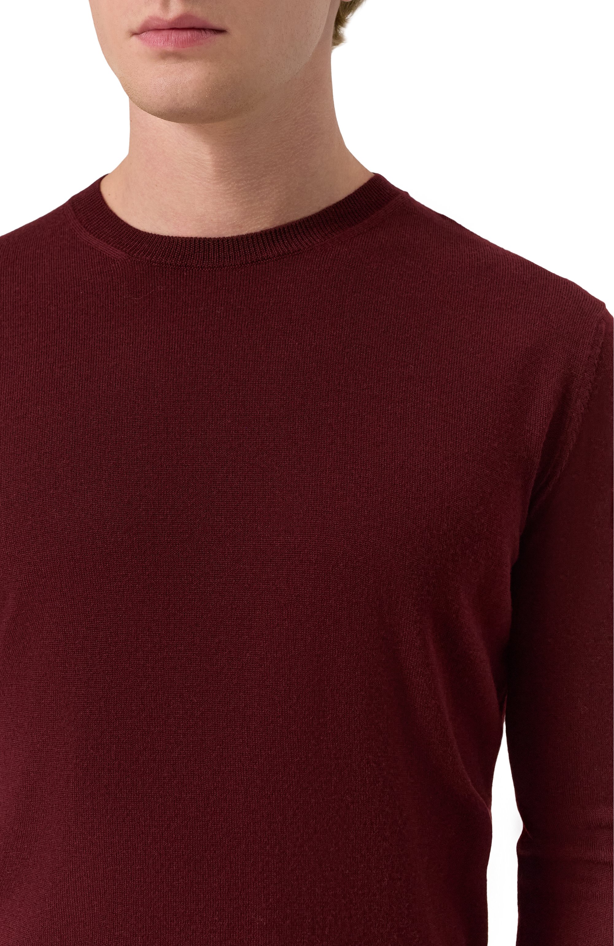 Шерстяной джемпер CORNELIANI бордового цвета по цене 45250 руб., арт. 26M500-2625100, фото 5 Шерстяной джемпер CORNELIANI, арт. 26M500-2625100, фото 5