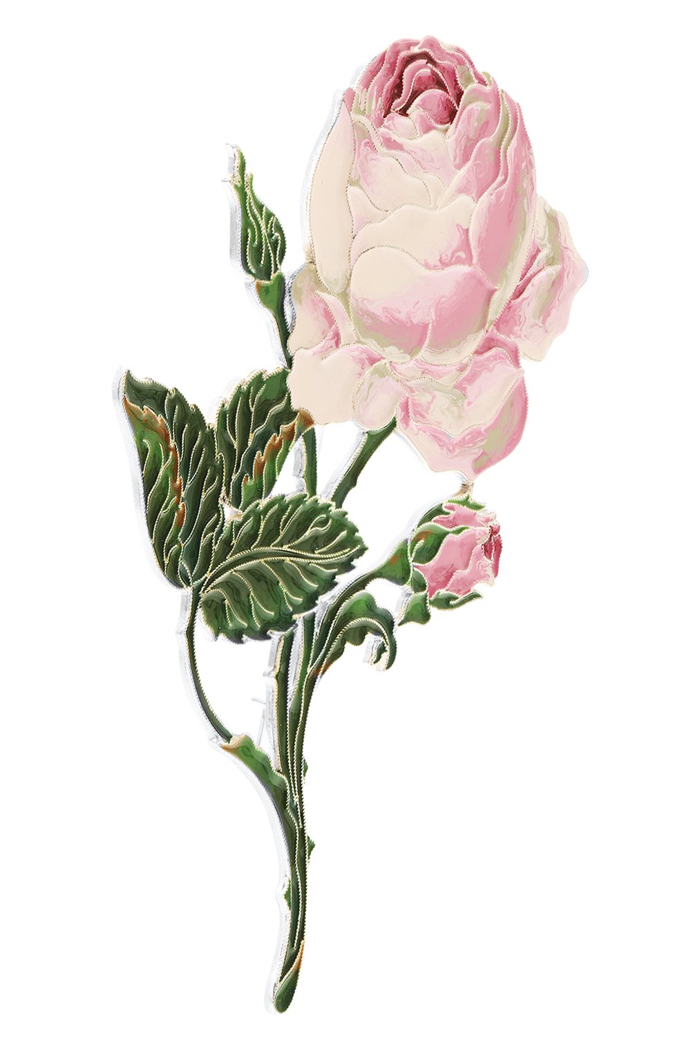 Брошь розы зимнего дворца РУССКИЕ САМОЦВЕТЫ, арт. 41669, фото 3