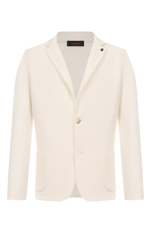 Шерстяной пиджак Gran Sasso 57156/24611 Кремовый 57156/24611