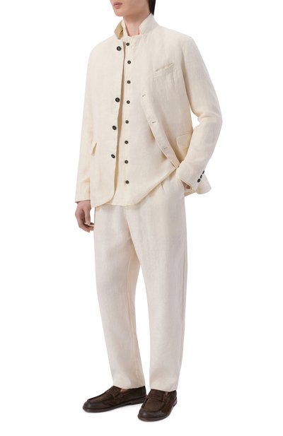 Льняная рубашка HANNES ROETHER, арт. ES29RA.601, фото 2