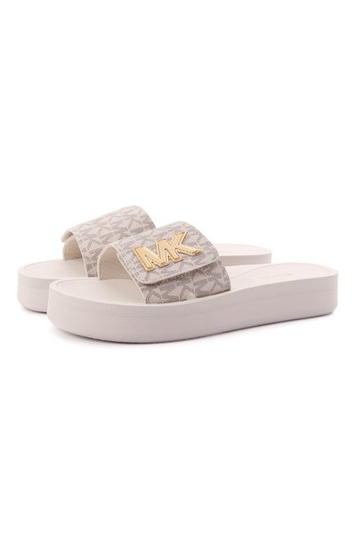 Текстильные шлепанцы mk platform MICHAEL MICHAEL KORS, арт. 40T1MKFA1B, фото 1