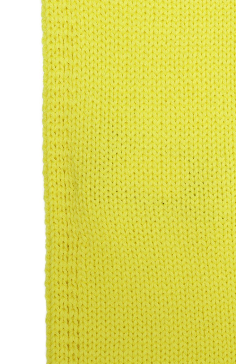 Детский шерстяной шарф IL TRENINO желтого цвета, арт. CL-4030/J | Фото 2 (Материал: Текстиль, Шерсть; Материал сплава: Проставлено; Нос: Не проставлено)
