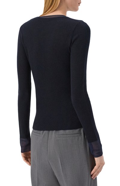 Пуловер из шелка и шерсти MAX MARA STUDIO, арт. GIGANTE, фото 4