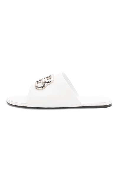 Кожаные шлепанцы oval BALENCIAGA, арт. 604061/WA8F8, фото 3