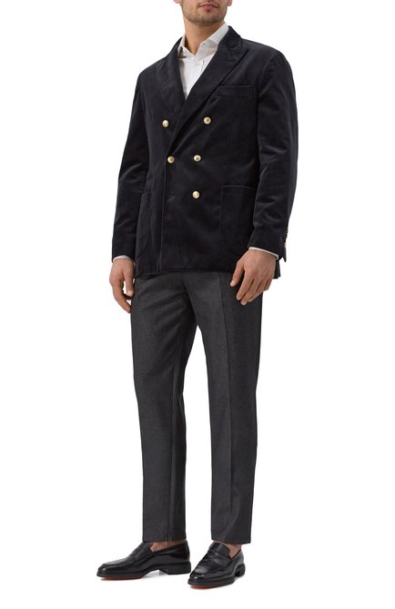 Мужской бархатный пиджак BRUNELLO CUCINELLI, арт. ML4797BBDE