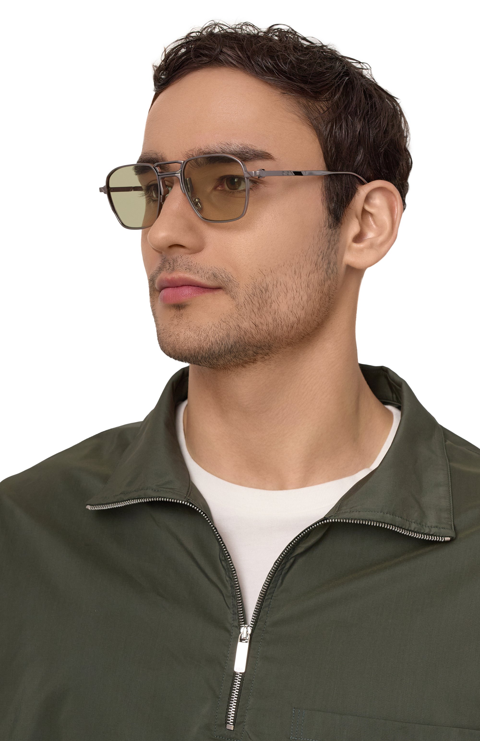 Солнцезащитные очки MOVITRA зеленого цвета по цене 97000 руб., арт. APEX 07-C2, фото 2 Солнцезащитные очки MOVITRA, арт. APEX 07-C2, фото 2