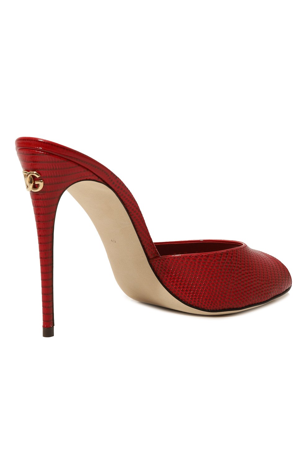 Кожаные мюли keira DOLCE & GABBANA красного цвета по цене 81800 руб., арт. CR1352/AS818, фото 5 Кожаные мюли keira DOLCE & GABBANA, арт. CR1352/AS818, фото 5