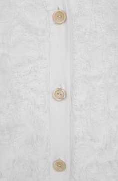 Женский хлопковый кардиган LORENA ANTONIAZZI белого цвета, арт. P25130CM24A/1329 | Фото 6 (Рукава: Длинные; Длина (для топов): Удлиненные; Материал внешний: Хлопок; Женское Кросс-КТ: кардиган-трикотаж; Стили: Кэжуэл; Застежка: Пуговицы)