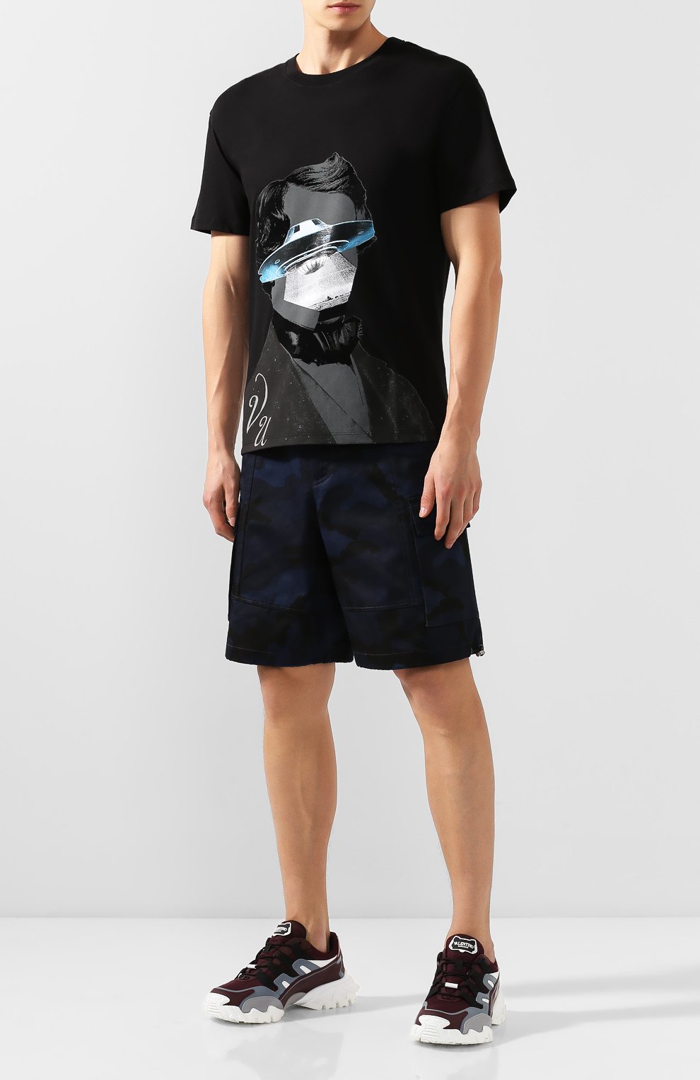 Хлопковая футболка valentino x undercover VALENTINO, арт. SV0MG03Q5PG, фото 2