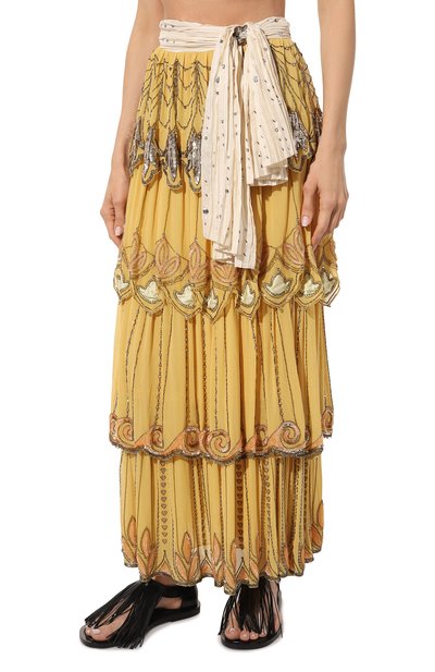Шелковая юбка GUCCI, арт. 608936 ZADPW, фото 3
