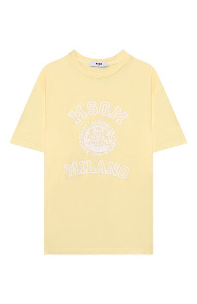 Хлопковая футболка MSGM KIDS, арт. S6MSJUTH059