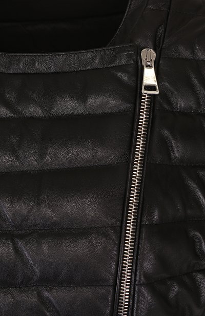 Приталенный стеганый пуховик из кожи MONCLER, арт. D1-093-46902-00-5098S, фото 5