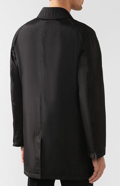 Шелковый плащ на молнии прямого кроя ZILLI, арт. MAQ-TIMBU-30036/0002, фото 4