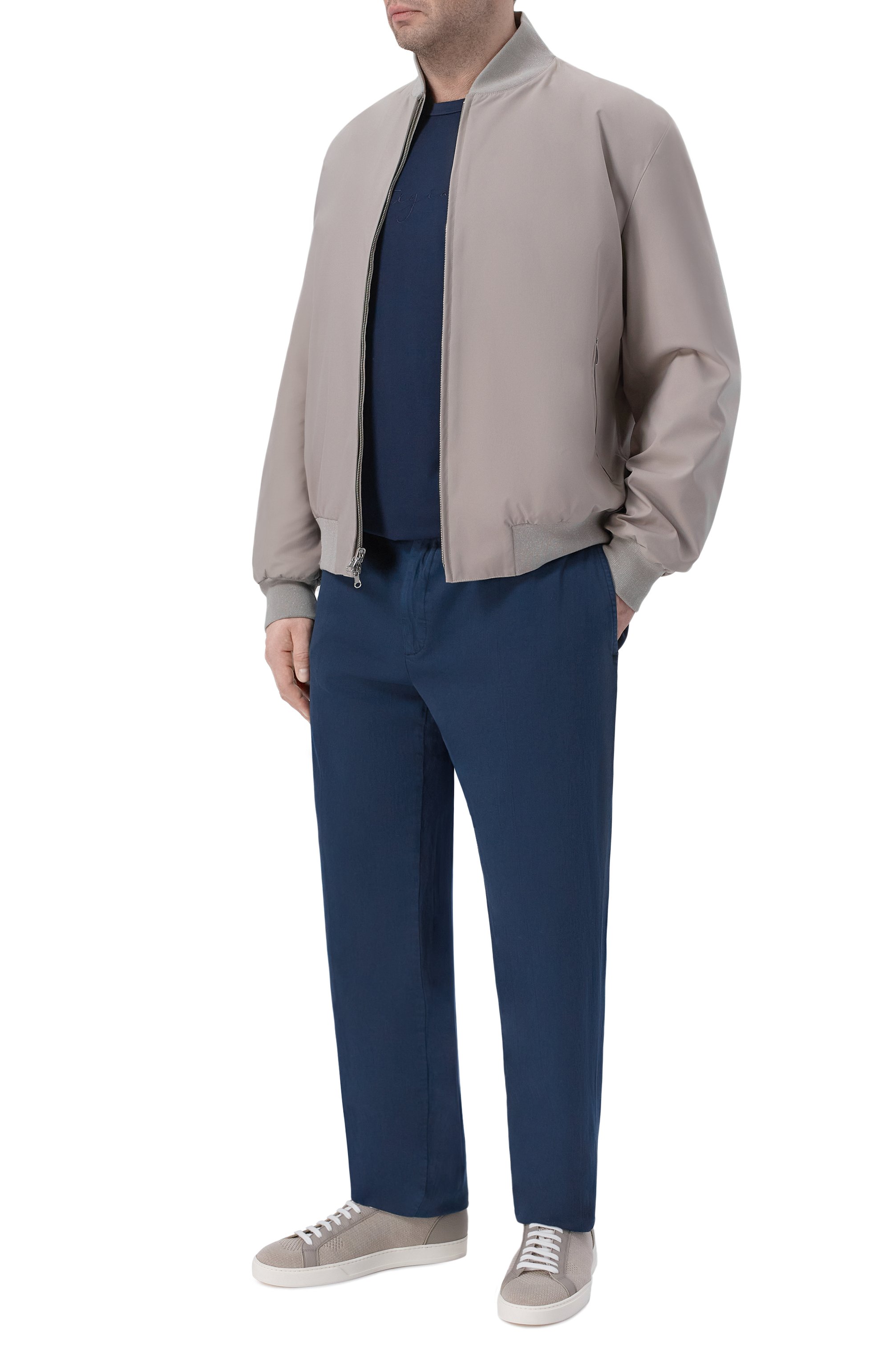 Брюки из хлопка и лиоцелла CORTIGIANI, арт. 4AP400, фото 2