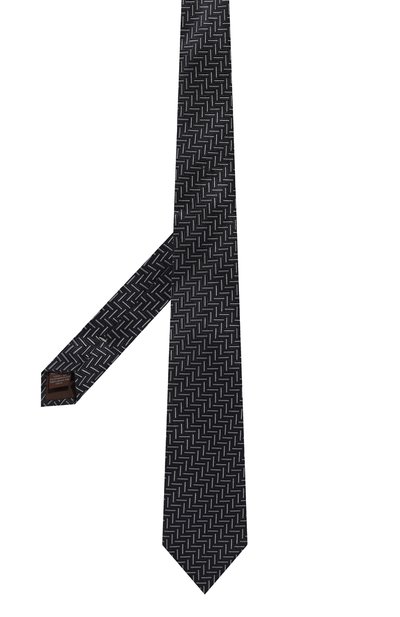 Галстук из шелка и хлопка CANALI, арт. 18/HJ03876, фото 3