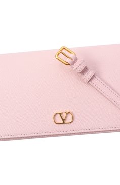Женская сумка vlogo signature mini VALENTINO светло-розового цвета, арт. 6W2P0AK8/SNP | Фото 3 (Размер: mini; Материал сплава: Проставлено; Материал: Натуральная кожа; Драгоценные камни: Проставлено)