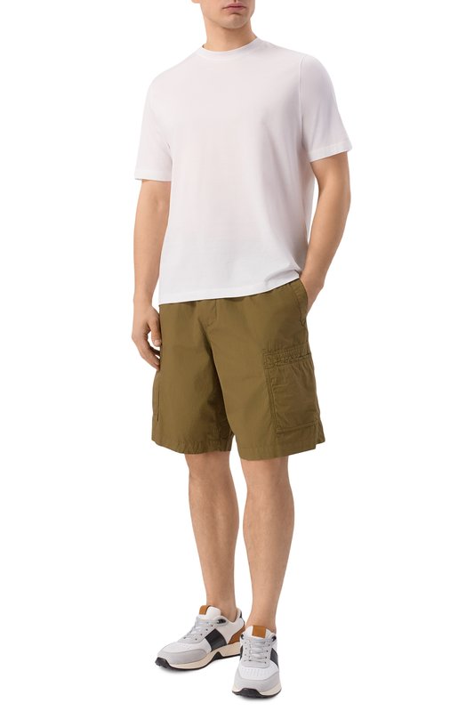 Хлопковые шорты Iceberg D070/0032 Хаки  D070/0032 Фото 2