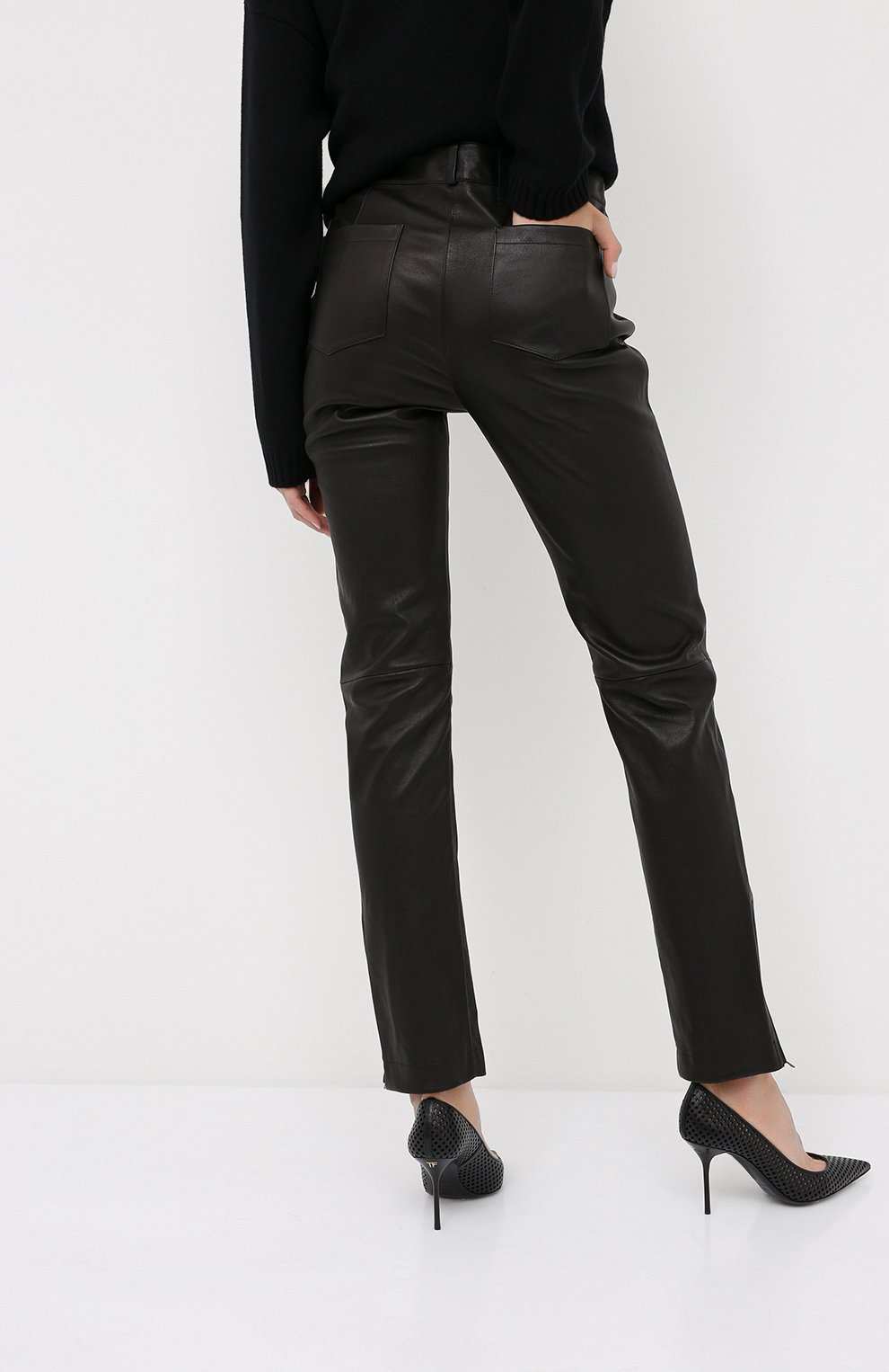 Кожаные брюки TOM FORD, арт. PAL700-LEX224, фото 4