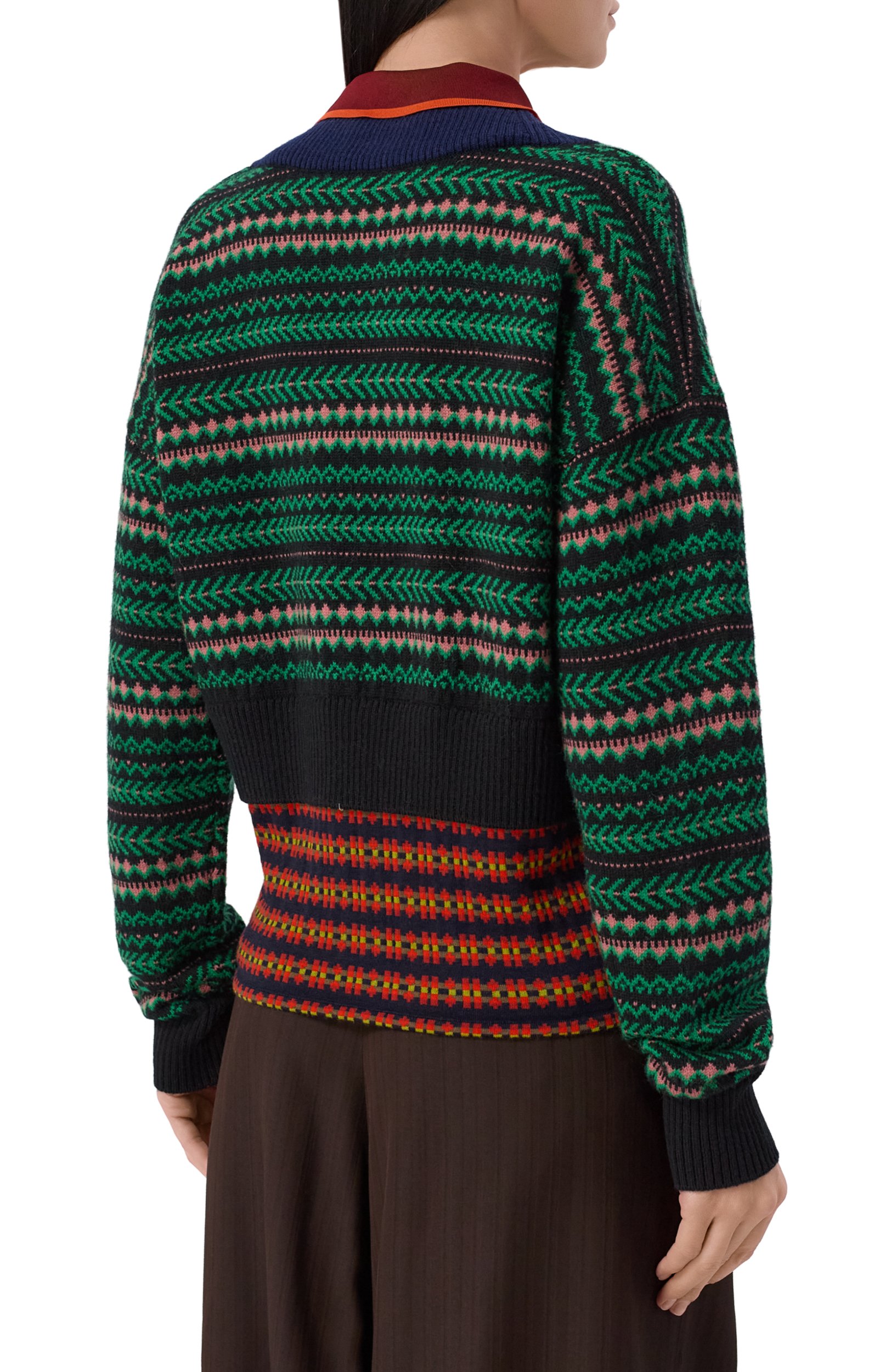 Поло из шерсти и вискозы DRIES VAN NOTEN, арт. 011226/4760, фото 4