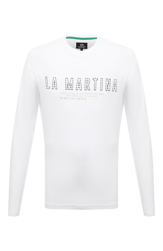 

Хлопковый лонгслив La Martina, Белый