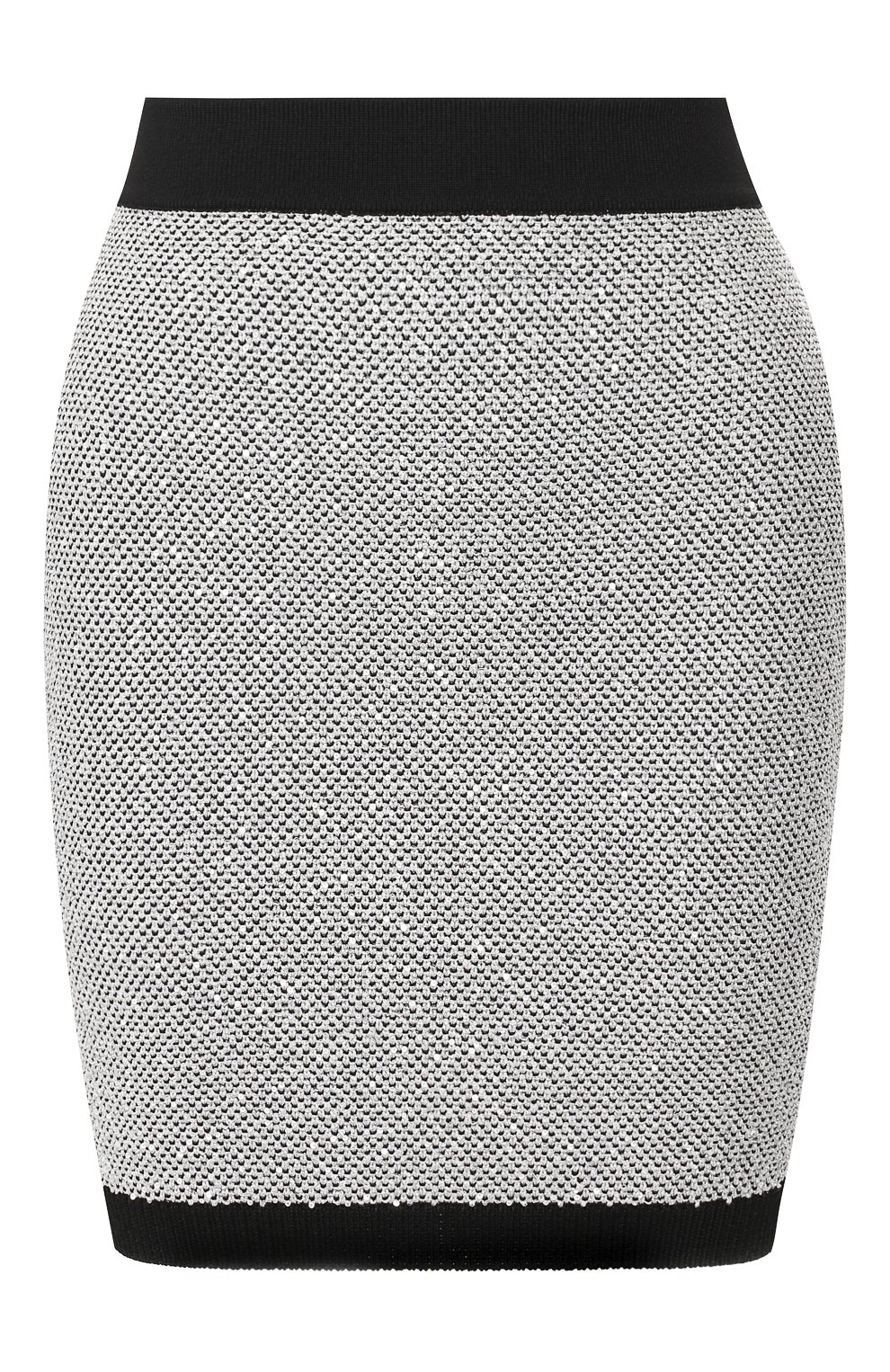 Юбка BALMAIN серебряного цвета по цене 106500 руб., арт. TF14007/K049, фото 1 Юбка BALMAIN, арт. TF14007/K049, фото 1
